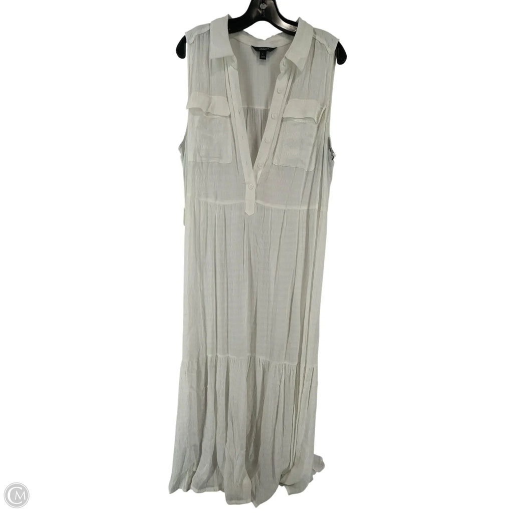 Dress Casual Maxi By Simply Vera In White, Size: L