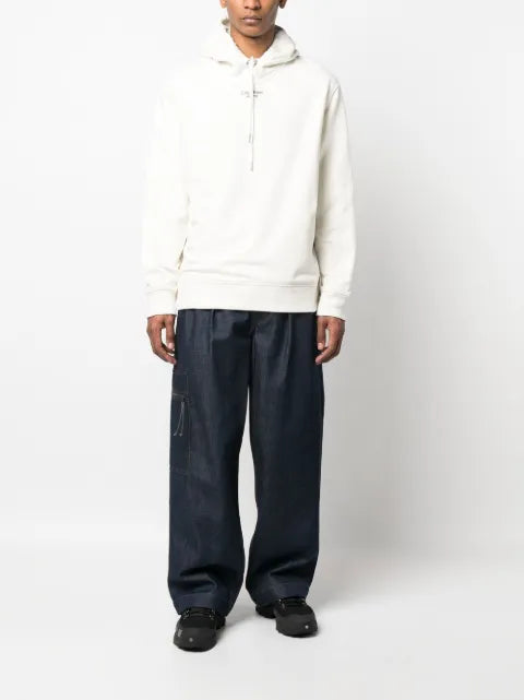 Calvin Klein Jeans stacked logo cotton hoodie