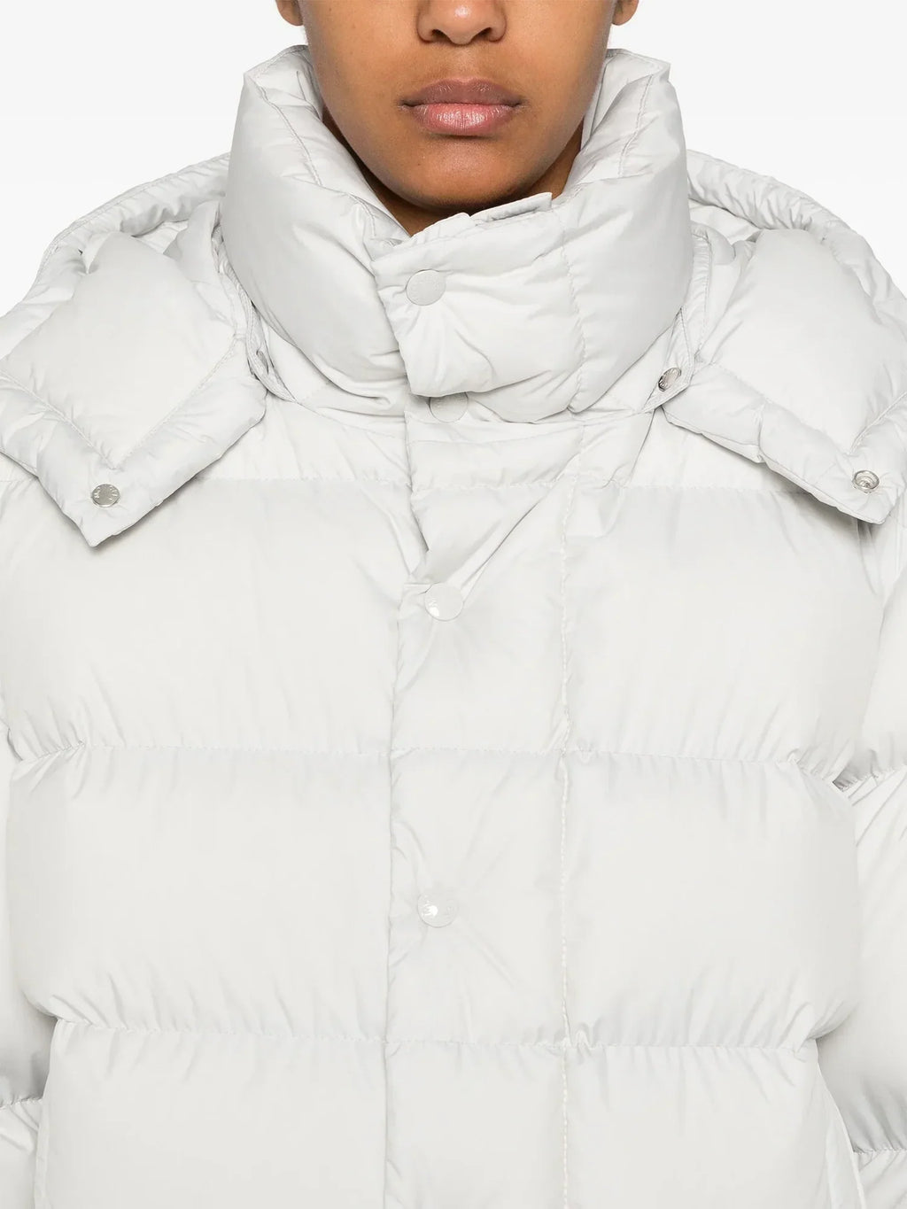 Moncler Maya 70th Anniversary Short Down Jacket in White