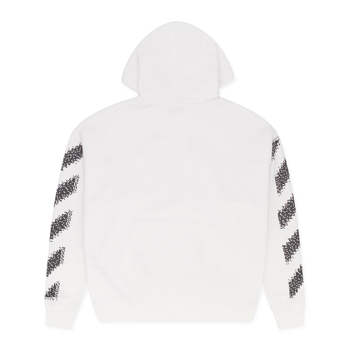 White Pixel Diagonal Skate Hoodie