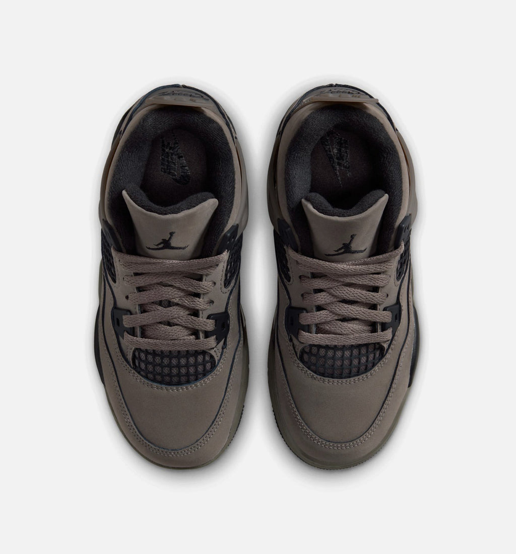 Air Jordan 4 Retro Cave Stone & Black Preschool Lifestyle Shoe