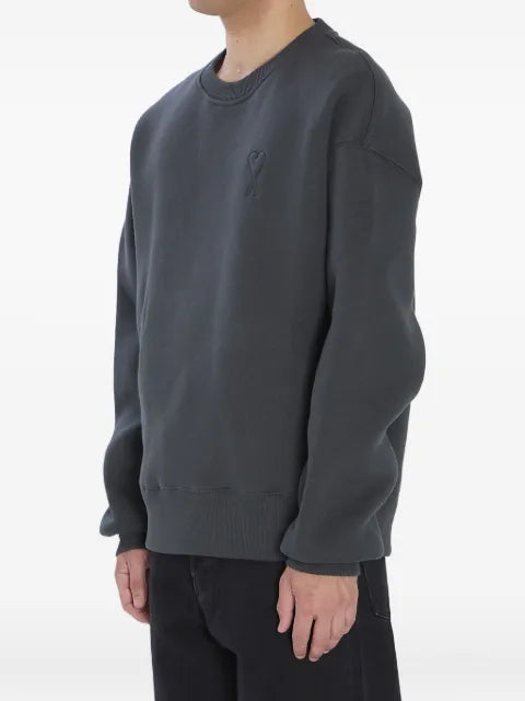 AMI Paris embroidered-logo fleece sweatshirt