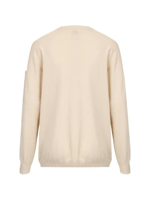 C.P. Company crepe-knit Lens-detail sweater