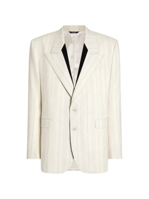 Dolce & Gabbana Sinatra single-breasted pinstripe wool jacket
