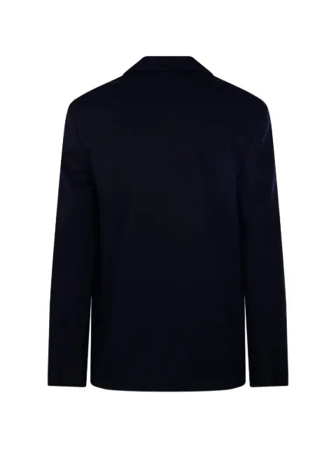 Gucci logo-embroidered single-breasted blazer