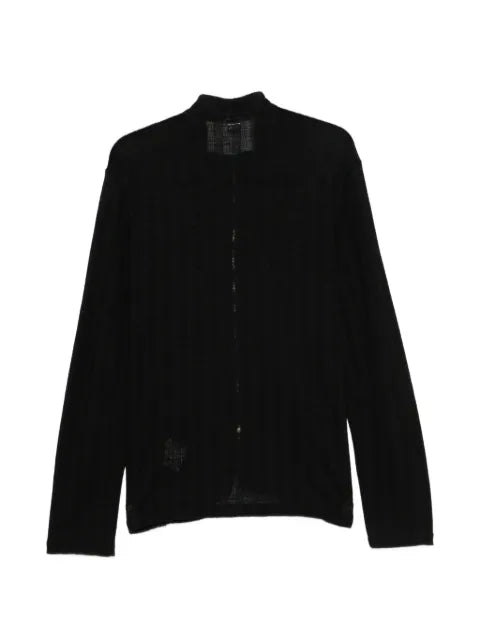 Post Archive Faction zip-up panelled cardigan