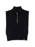 MM6 Maison Margiela ribbed-knit half-zip sweater