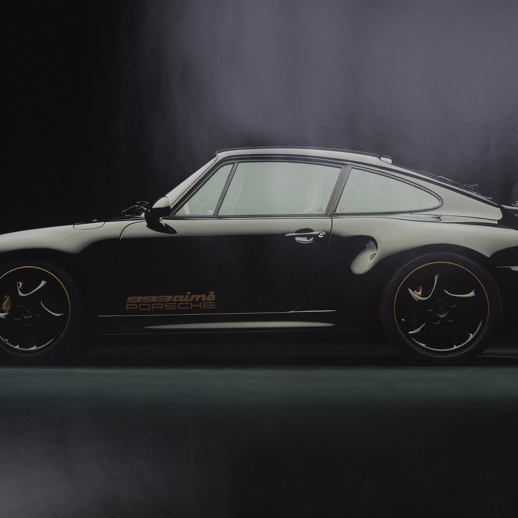 Multicolor Porsche 993 Turbo Poster