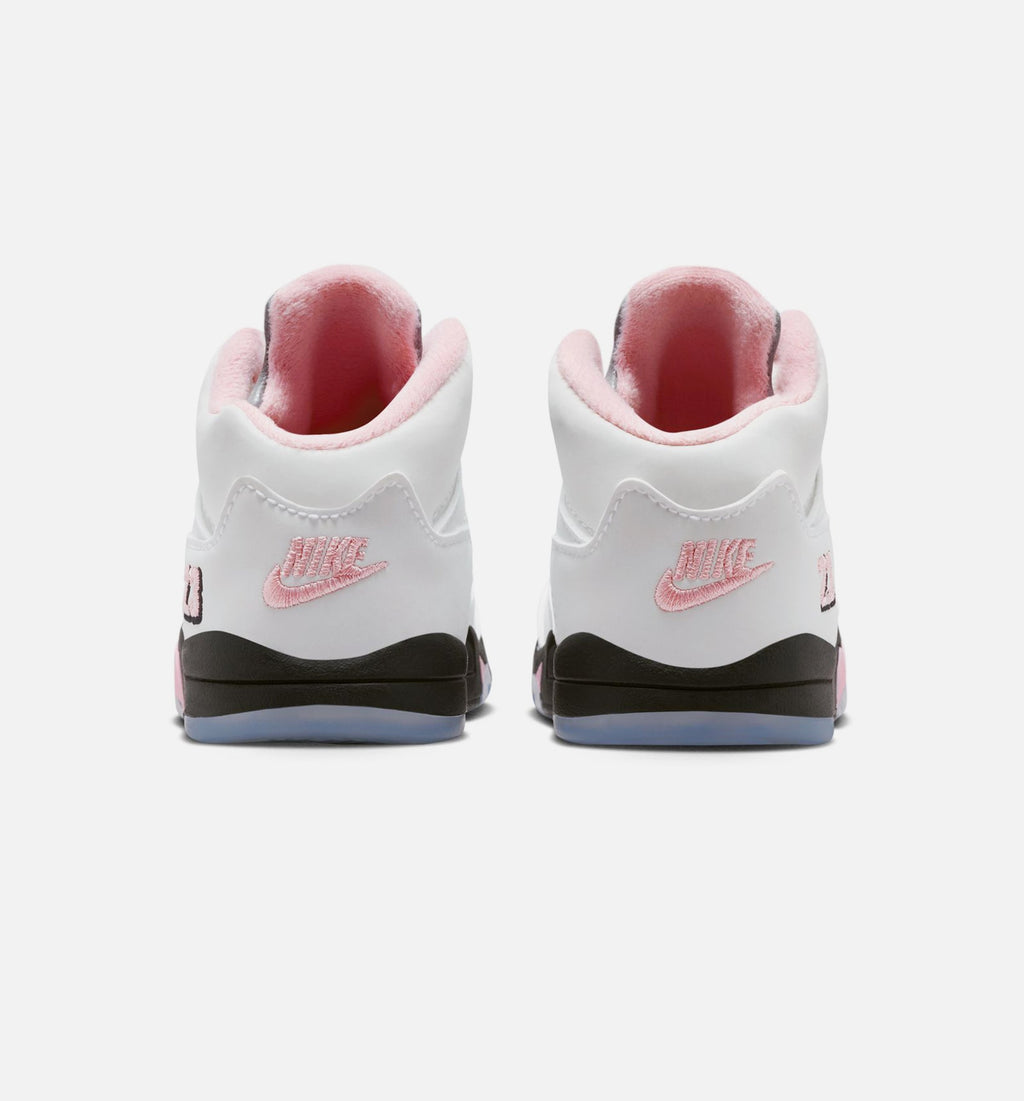 Air Jordan 5 Retro Medium Soft Pink – Infant & Toddler Lifestyle Shoe | White/Black/Medium Soft Pink