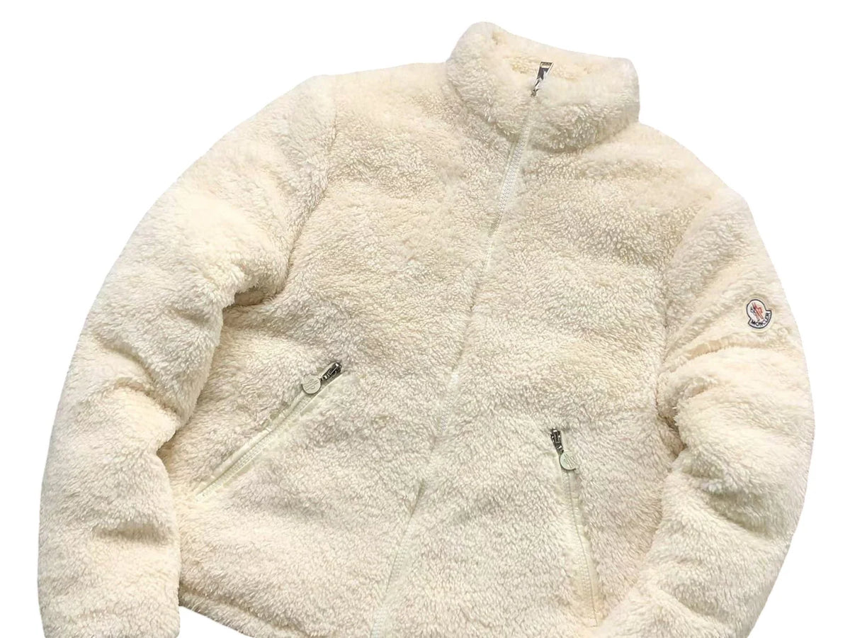 Moncler Polignac Fleece Jacket in Cream