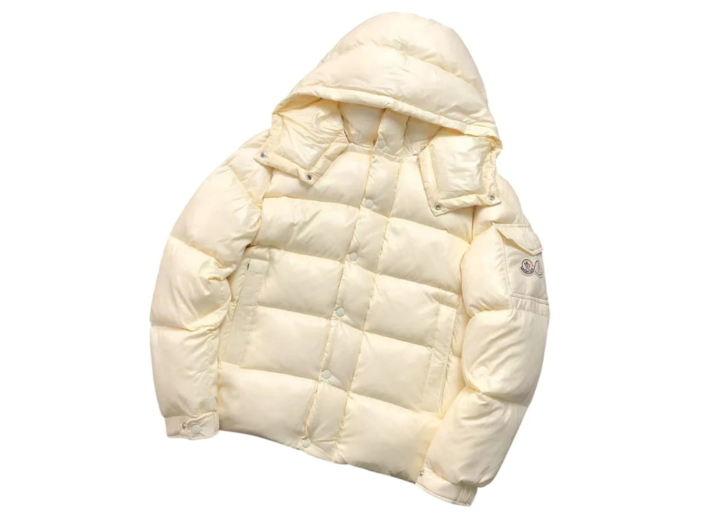 Moncler Maya 70th Anniversary Down Jacket in Cream