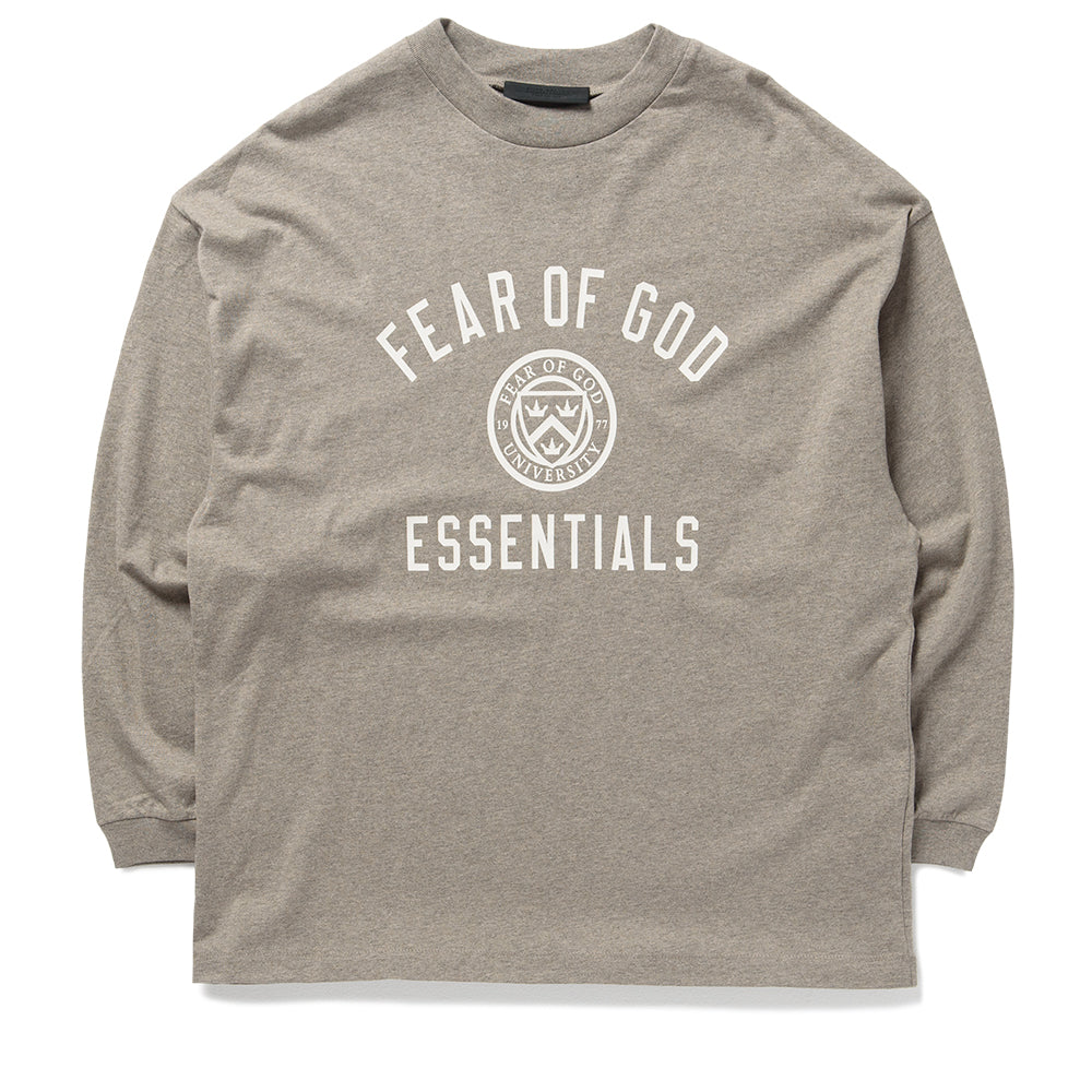 Fear Of God Essentials Jersey L/S Tee - Heather Gray
