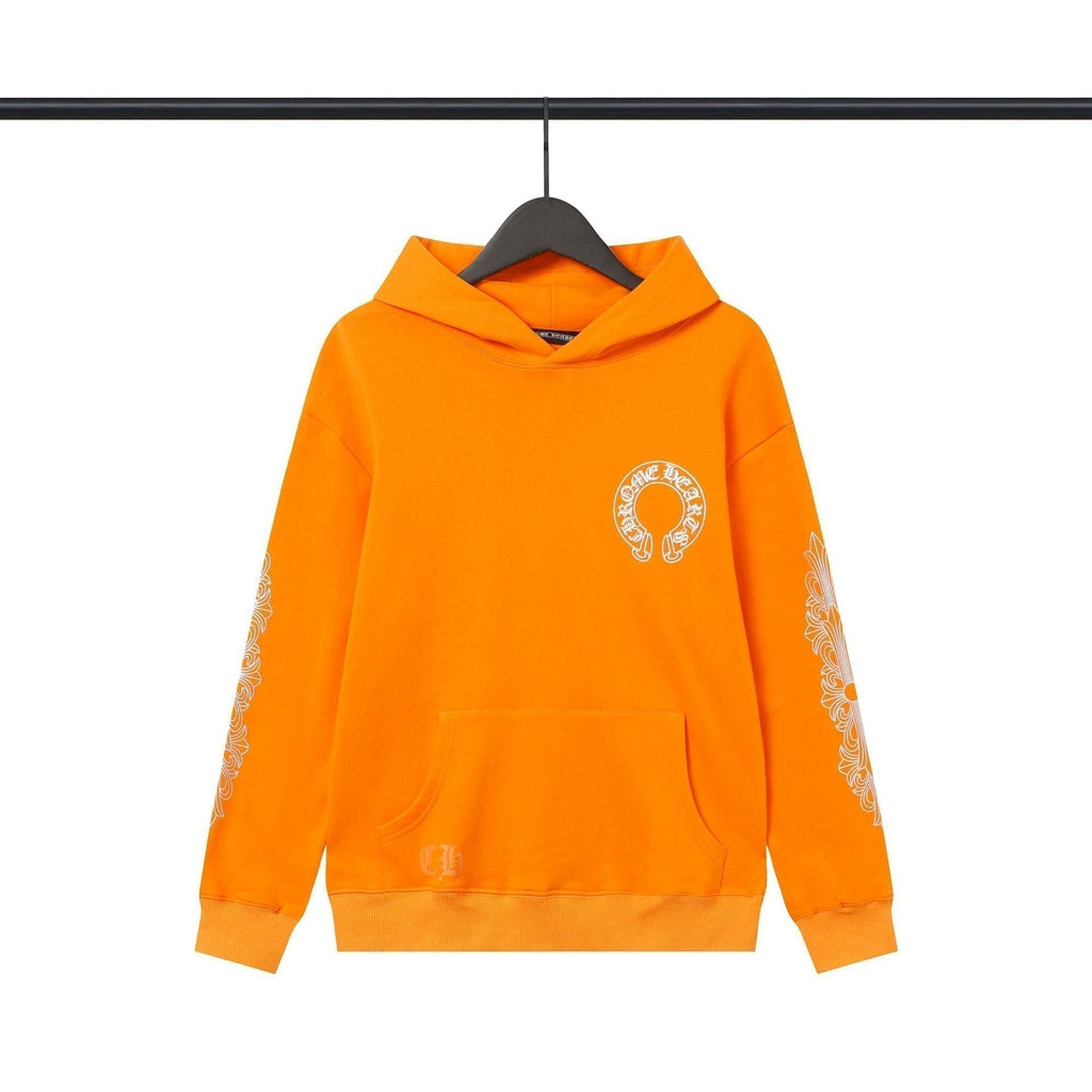 Chrome Heart Hoodie Chrome Hearts Casual Print Casual Hooded Sweater