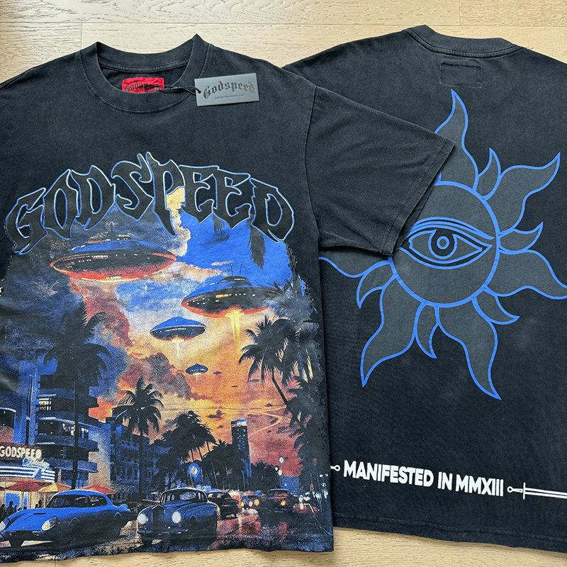 Godspeed UFO Eye-Sun Graphic T-Shirt