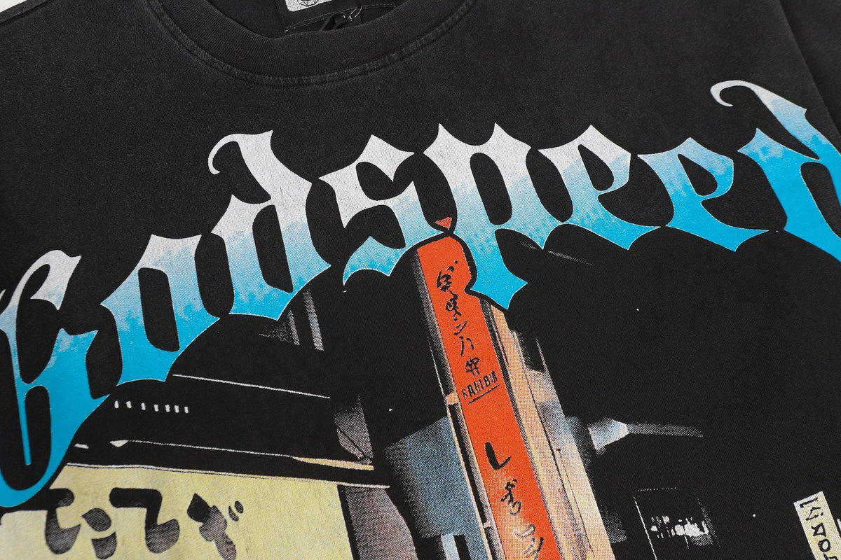 Godspeed City Car Graphic T-Shirt