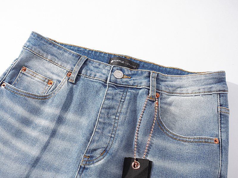 Purple Brand Star Embellished Light Blue Flared Jeans