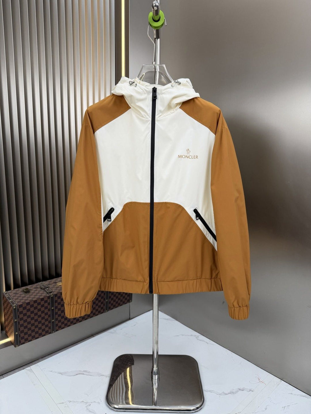 Moncler Color-Block Hooded Windbreaker