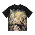 MIXED EMOTION Angel Graphic Studded-Trim T-Shirt