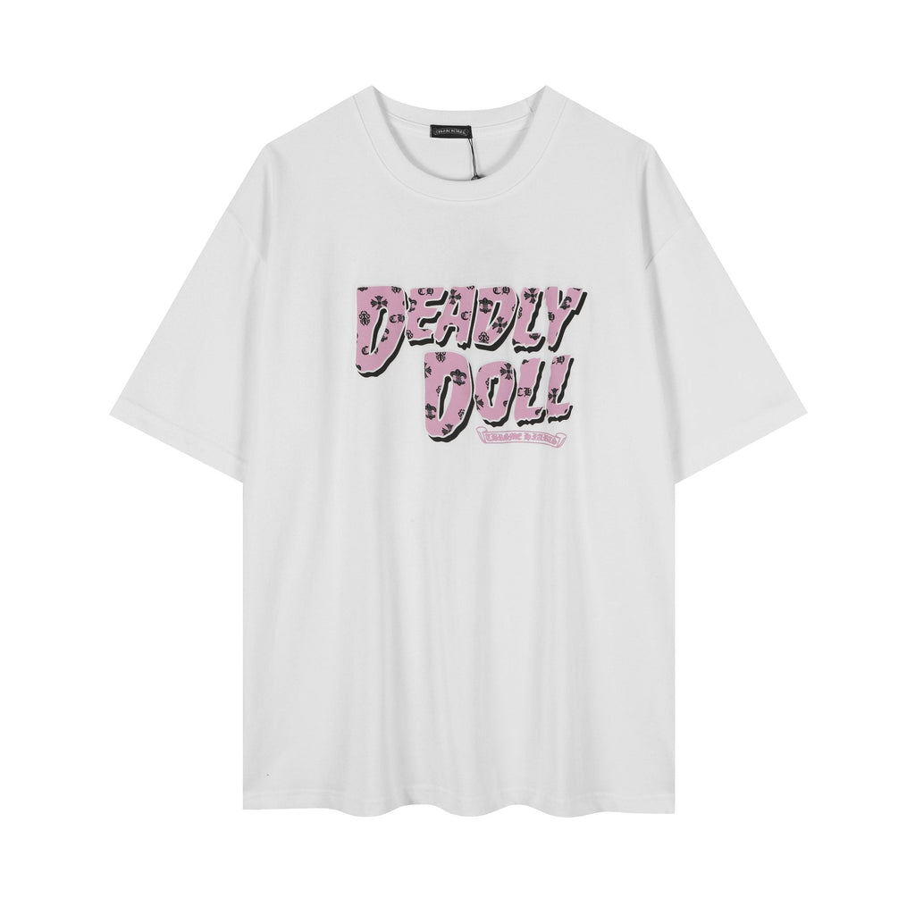 Chrome Hearts Deadly Doll Girl Graphic Short-Sleeve T-Shirt