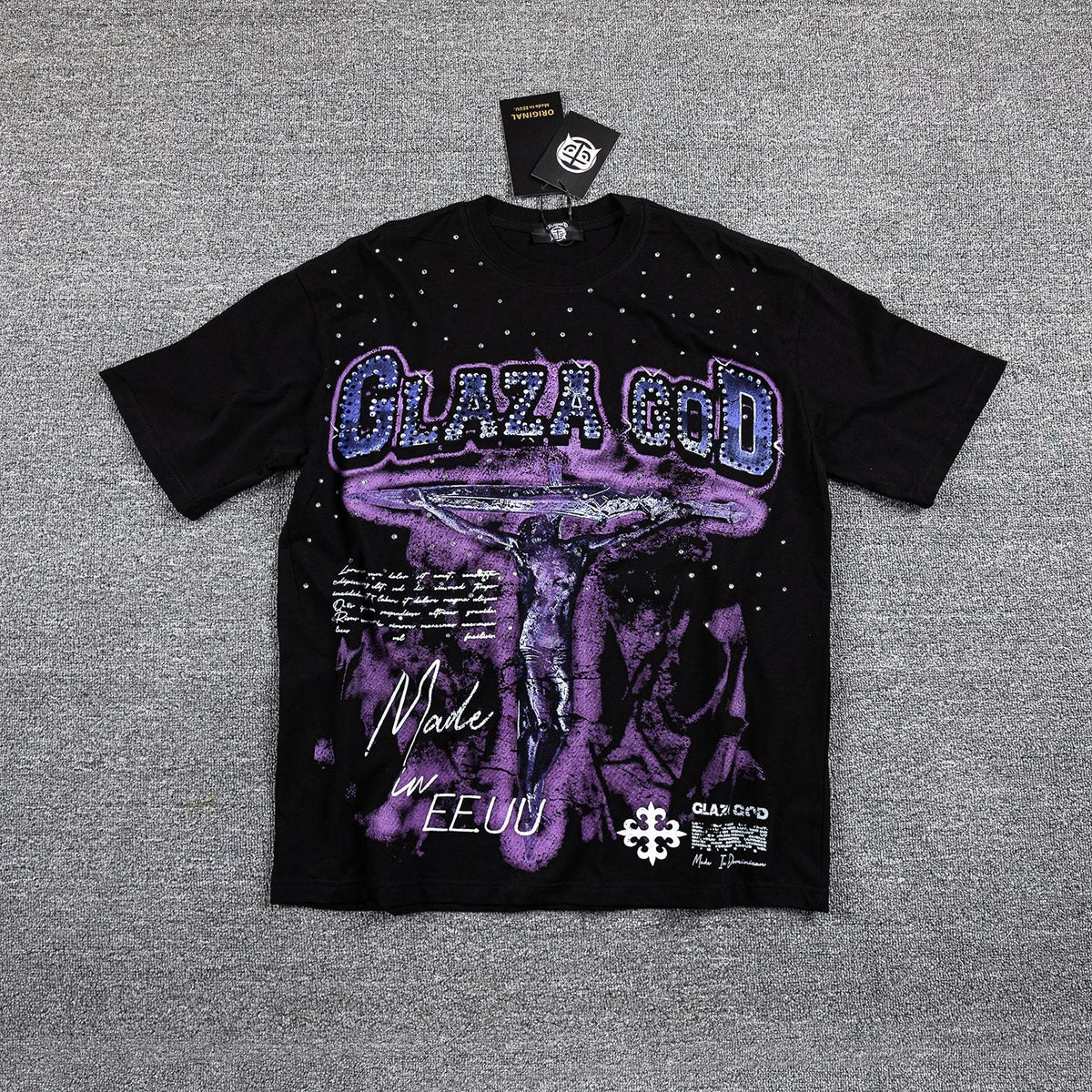 CLAZA GOD Purple Alien Graphic T-Shirt