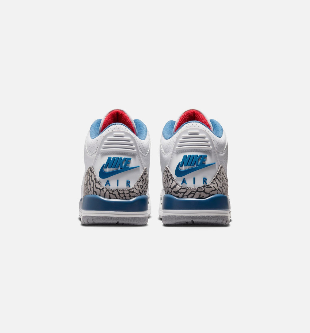 Air Jordan 3 Retro OG True Blue | Grade School Lifestyle Shoe | White/Fire Red/True Blue