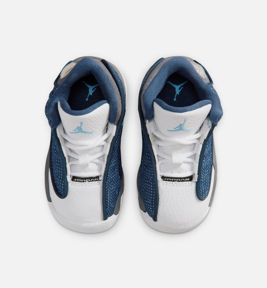 Air Jordan 13 Retro Navy and Flint Grey Infant/Toddler – Navy/University Blue/Flint Grey/White