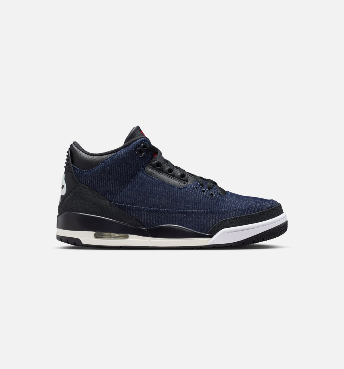 Air Jordan 3 x Levi's Indigo and Gym Red | Men's Lifestyle Shoe | Denim Blue/Black/Sail