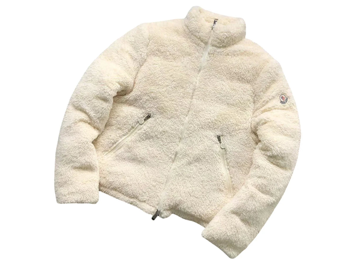 Moncler Polignac Fleece Jacket in Cream