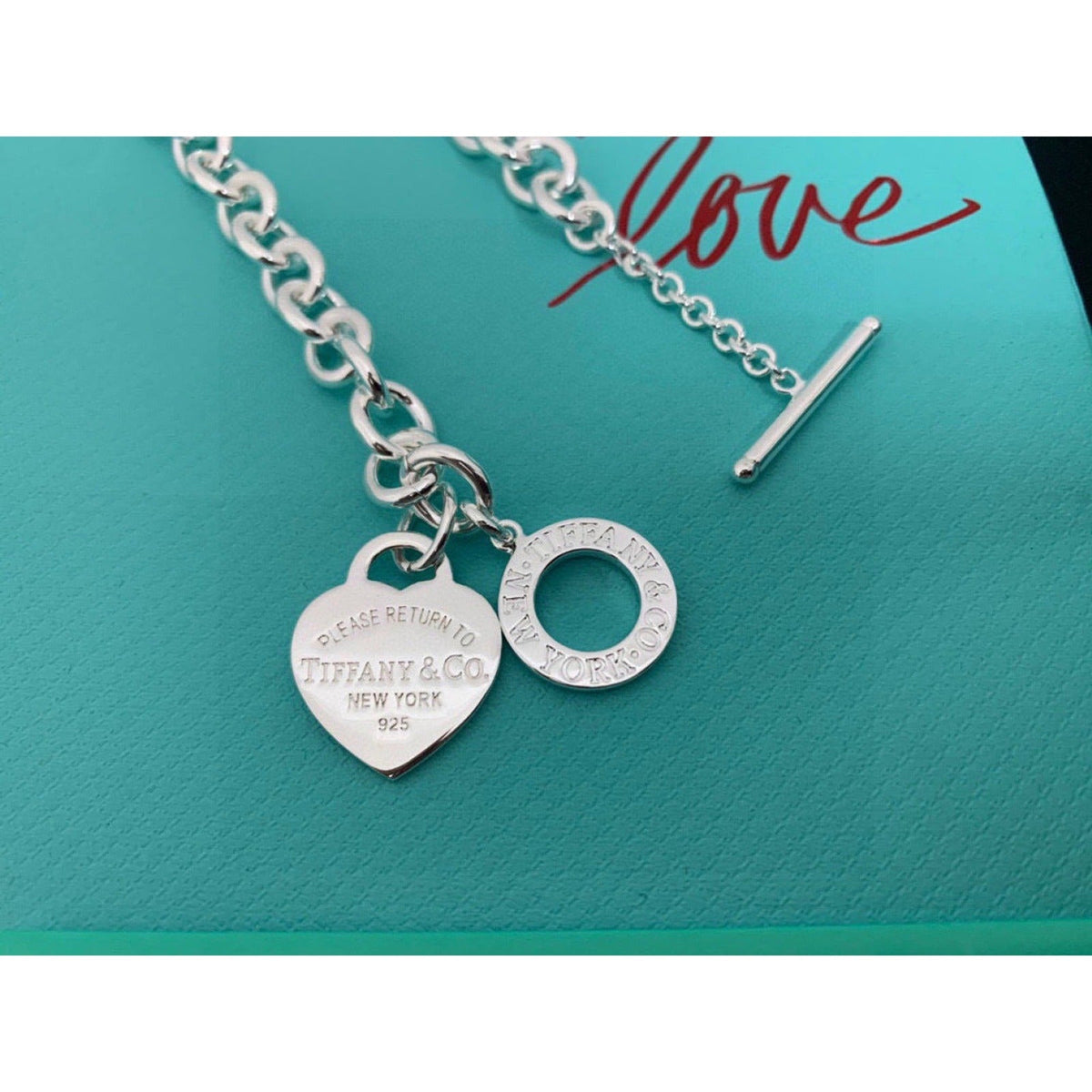 Tiffany & Co. Chunky Chain Heart Necklace