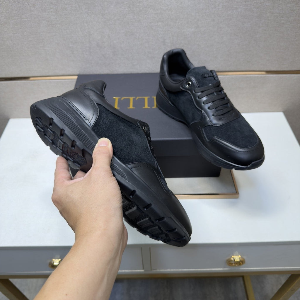 ZILLI Men's Paneled Low-Top Sneakers