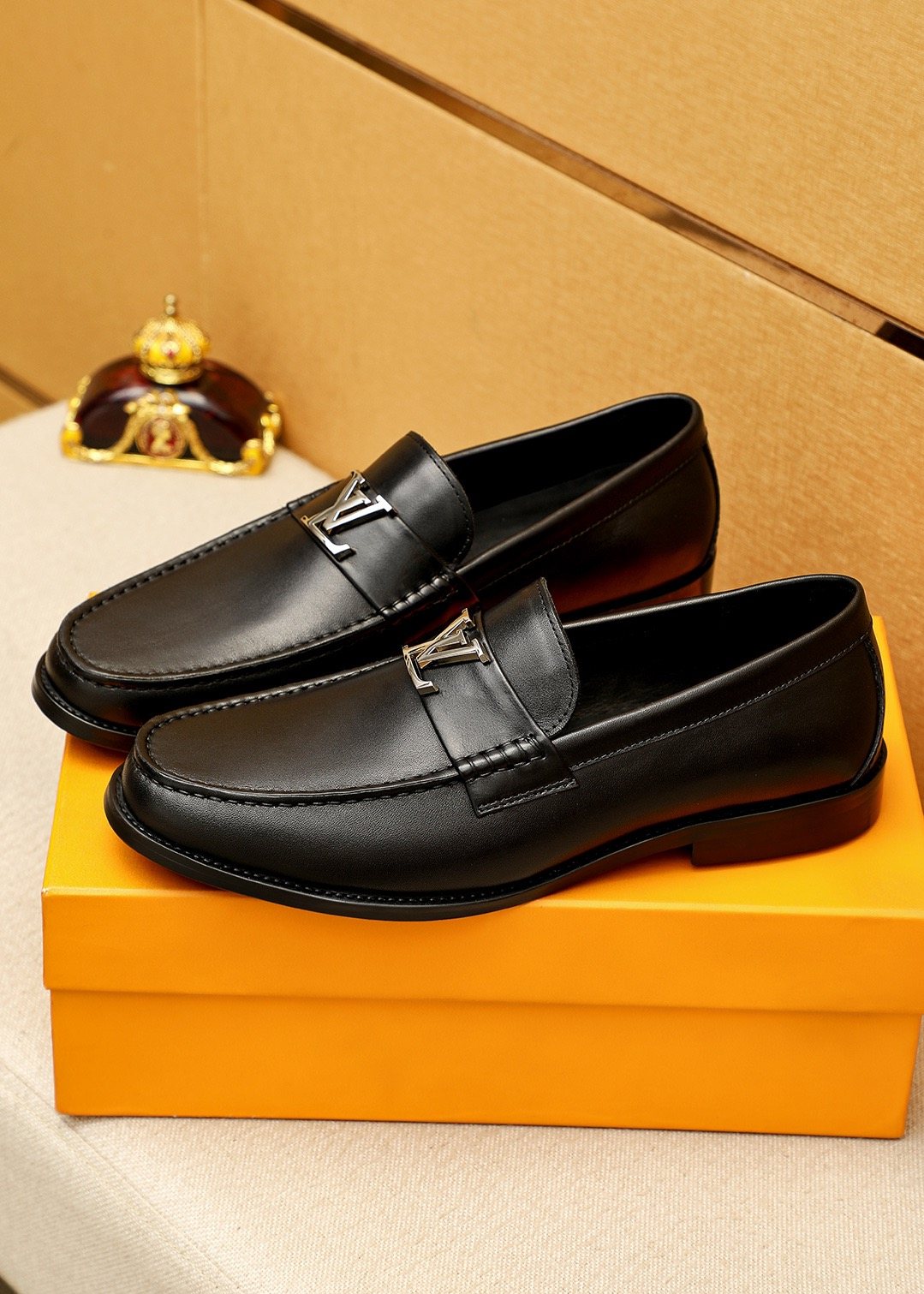 Louis Vuitton Leather Hardware Loafers