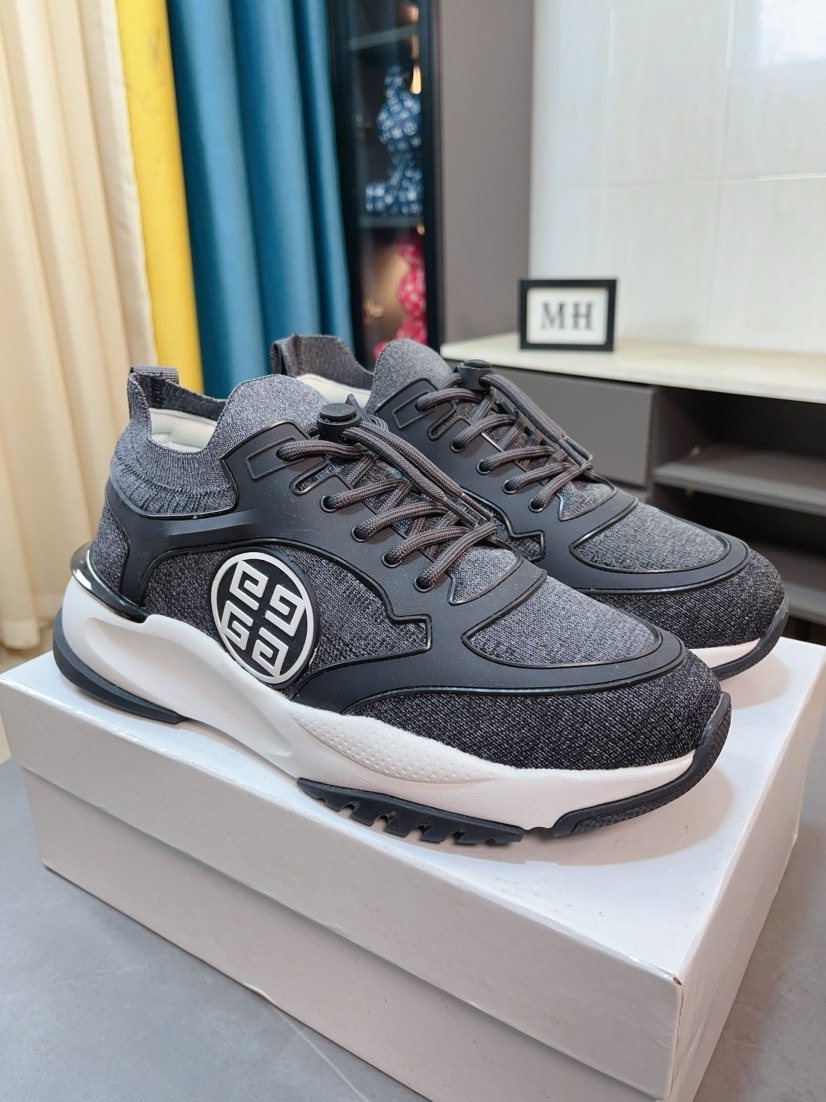 Givenchy Paneled Lace-Up Sneakers