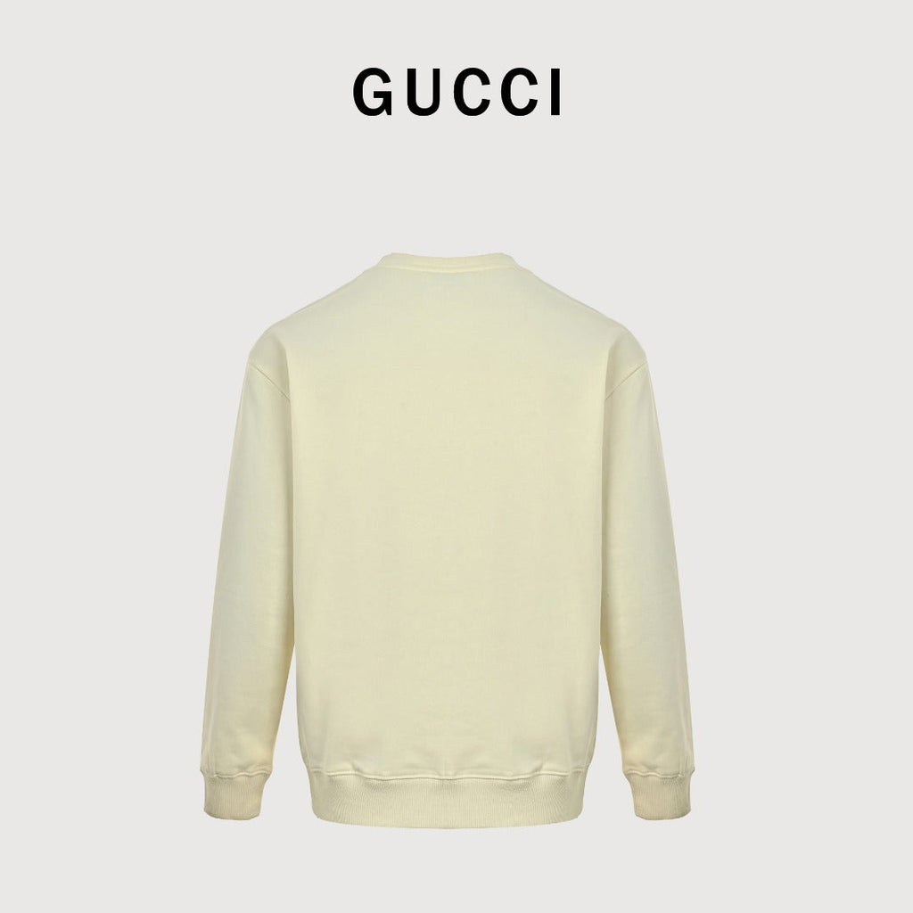 Gucci Whimsical Cartoon Six Cats Portrait Series Crewneck Sweatshirt