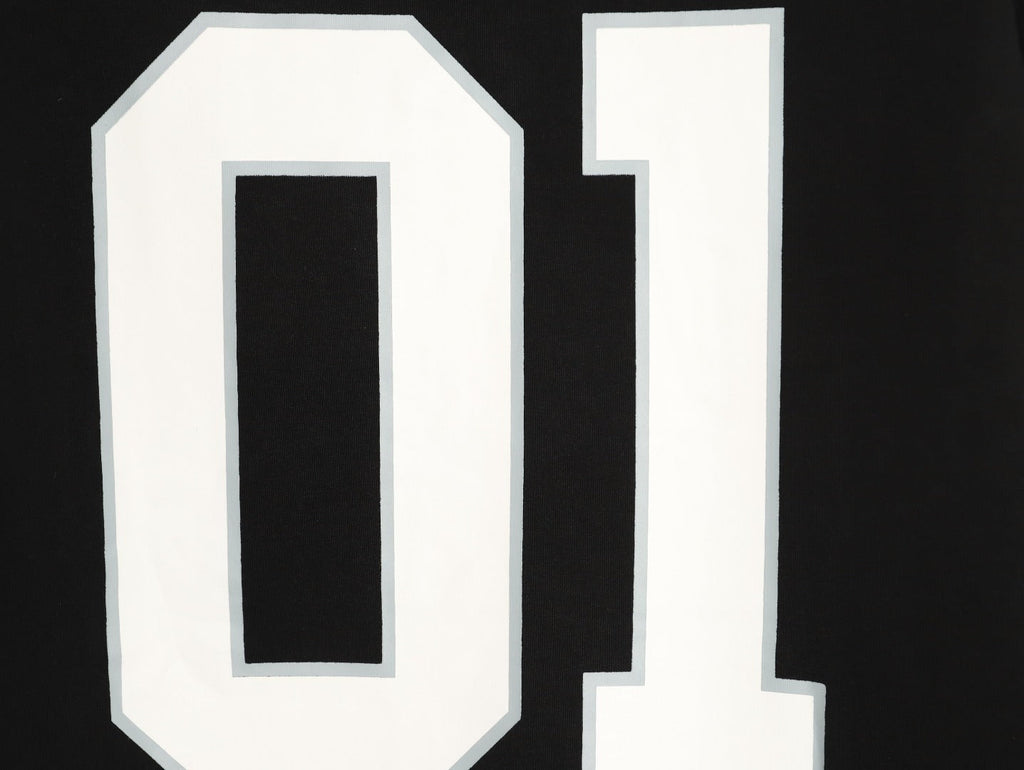 Balenciaga 01 Football-Style Long-Sleeve T-Shirt - Black
